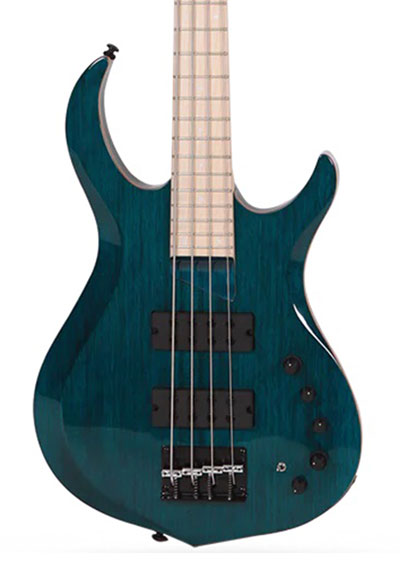 Sire Marcus Miller M2 2nd Generation 5 String Electric Bass Guitar Transparent Blue