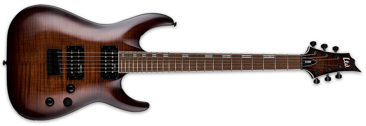 ESP ESPG101 H-200FM DBSB - DARK BROWN SUNBURST