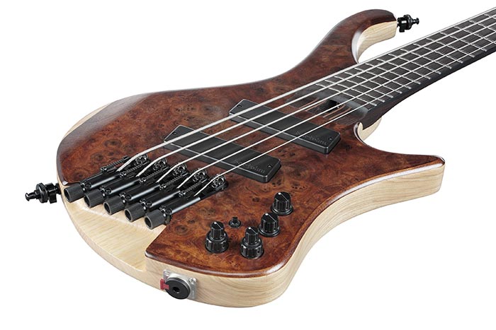 Ibanez Bass Workshop EHB1265MS 5-String Bass Guitar - Natural Mocha Low Gloss