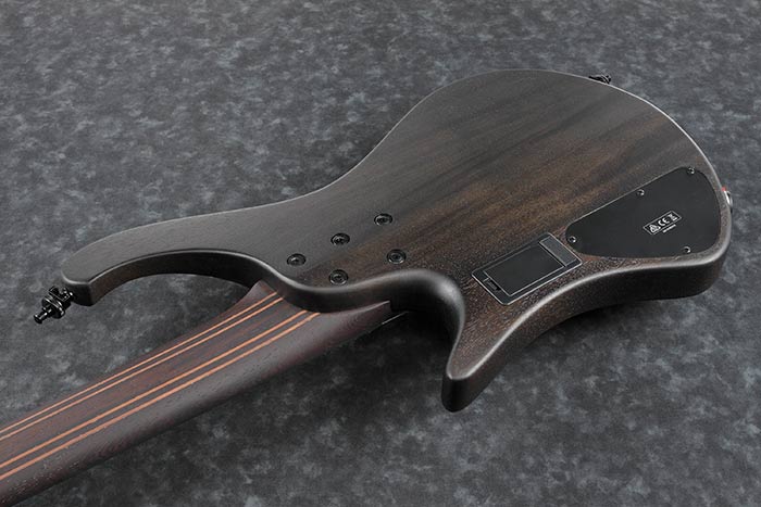 Ibanez Bass Workshop EHB1505MS 5-String Multi-Scale Bass Guitar With Bag - Black Ice Flat