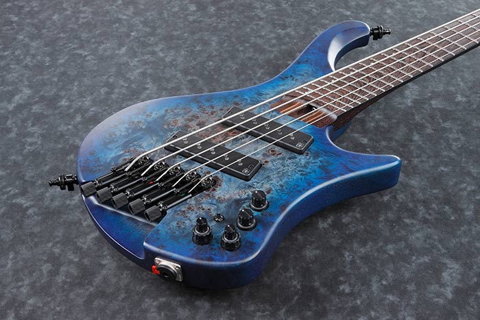 Ibanez Bass Workshop EHB1505MS 5 String Bass Guitar With Bag - Pacific Blue Burst Flat