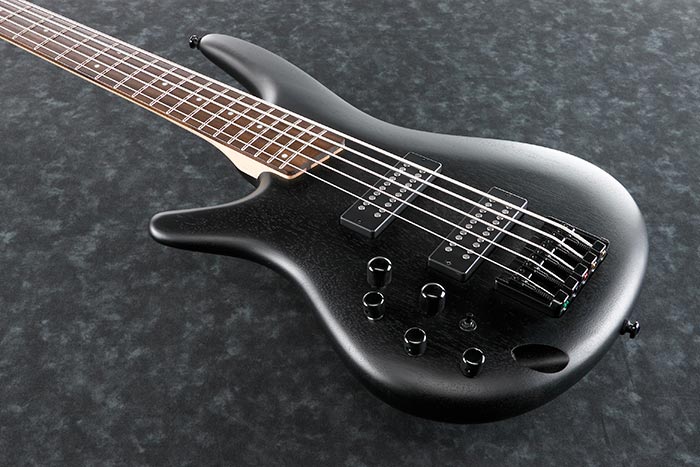 Ibanez Standard SR305EBL Left-handed Bass Guitar - Weathered Black