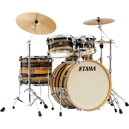 Tama CK52KRS-NET Superstar Classic 22" 5pc Drum Shell Set - Natural Ebony Tiger Wrap