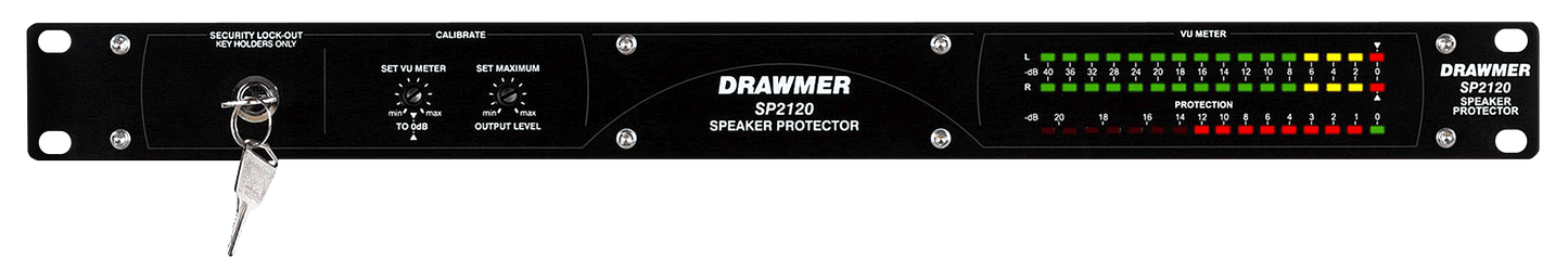 Drawmer SP2120 1U-Stereo Speaker Protector/Sound Level Limiter