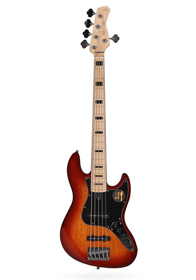 Sire Marcus Miller V7 Vintage 2nd Generation 5 String Electric Bass Guitar | Swamp Ash Tobacco Sunburst