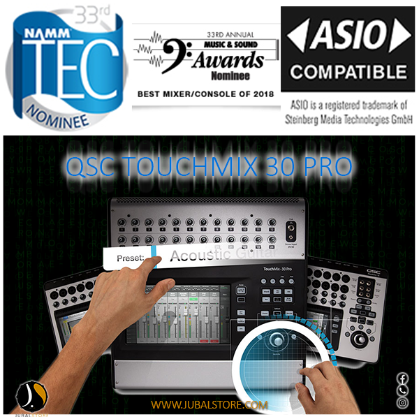 QSC TouchMix-30 Pro 32-Channel Professional Digital Mixer