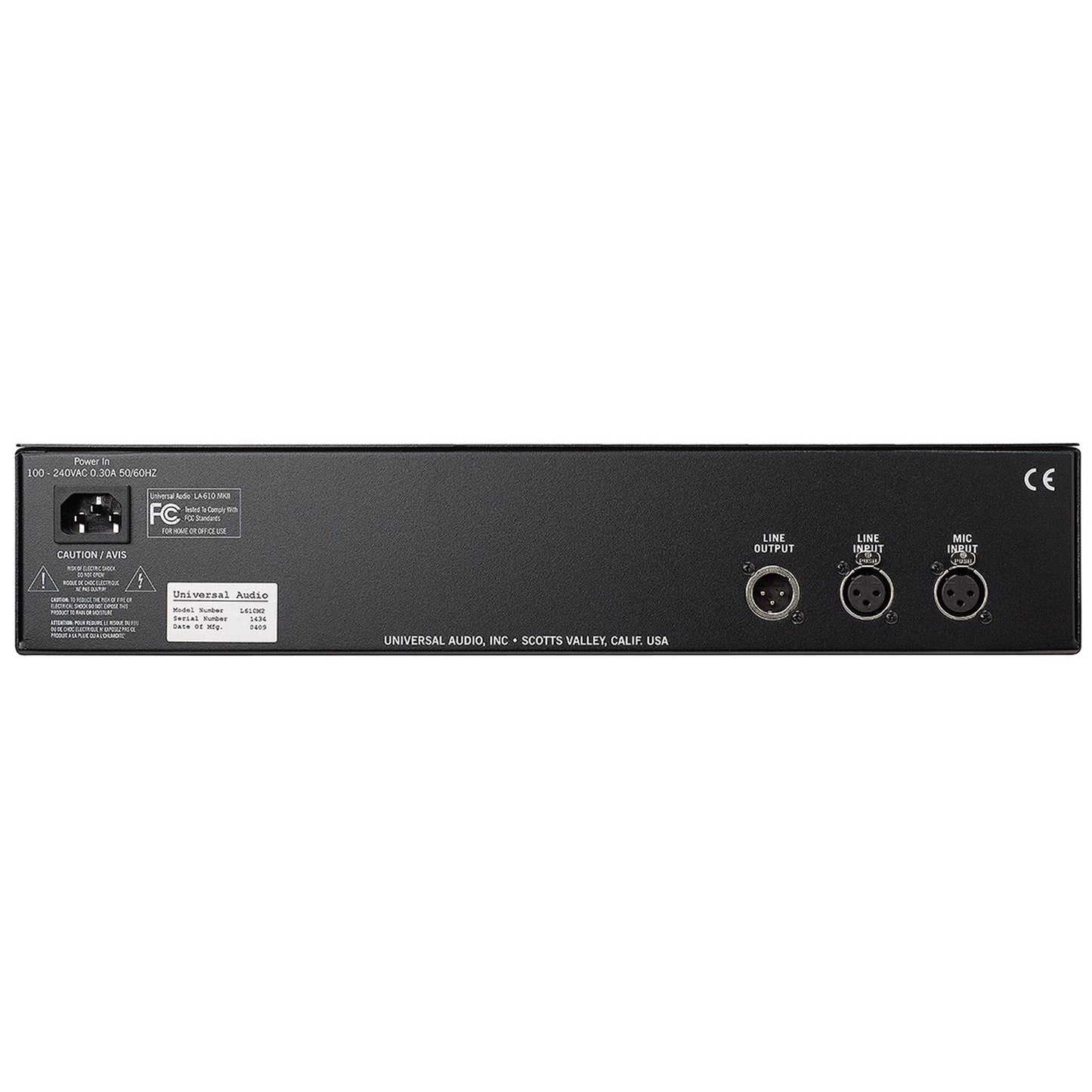 Universal Audio LA-610 Mk2 Classic Tube Recording Channel