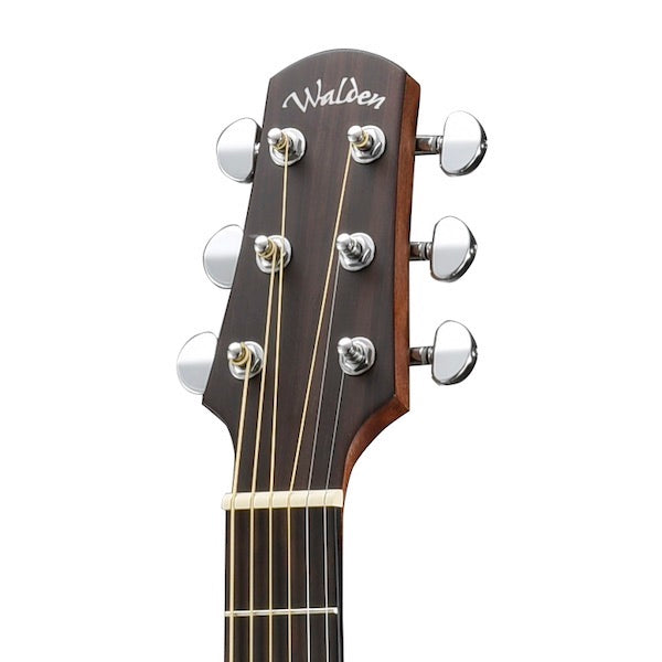 Walden T350/W 300 Series Acoustic Guitar Travel Size with Bag - Gloss Natural