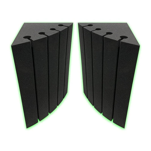 FREQNCY®, BASS BLOCK BASS TRAP ABSORBER | CORNER BASS TRAP FOR LOW FREQUENCY | 24"X12"X12", PRO CHARCOAL | (SET OF 2)