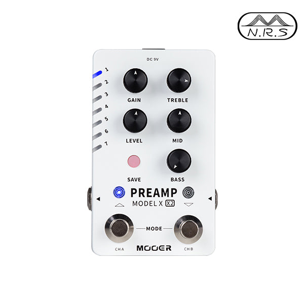 Mooer PREAMP MODEL X2  Digital PreAMP Pedal
