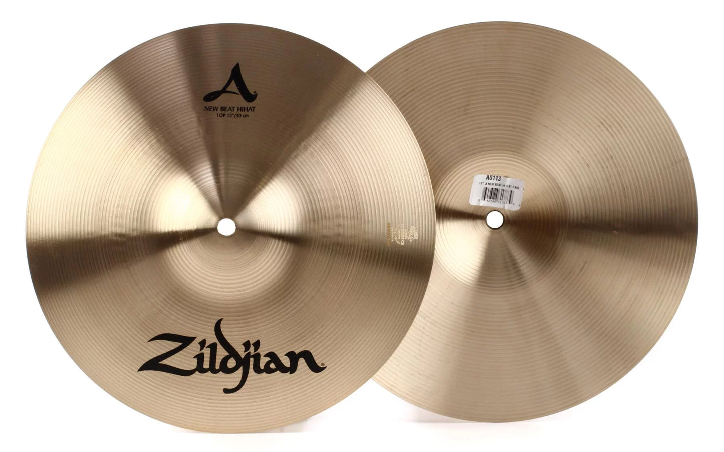 Zildjian A0113 12 inch A Zildjian New Beat Hi-hat Cymbals