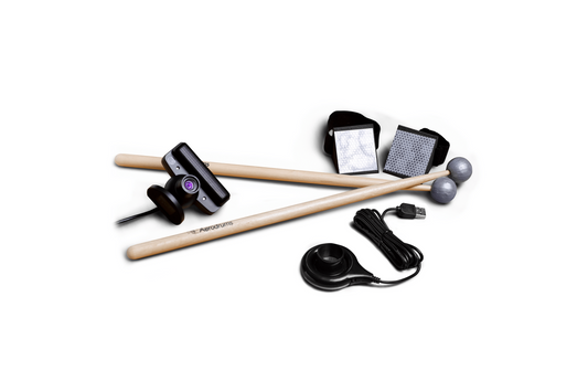 Aerodrums A quiet and portable drumming solution