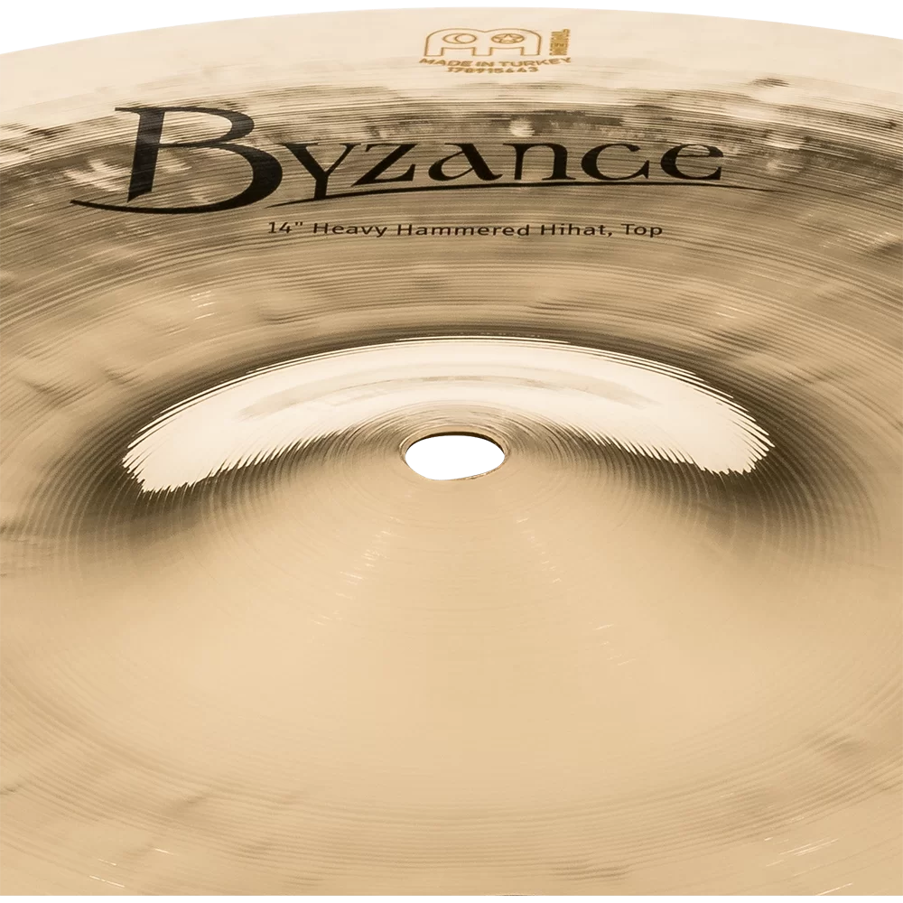 Meinl B14HHH-B 14Inch Byzance Brilliant Heavy Hammered Hihat