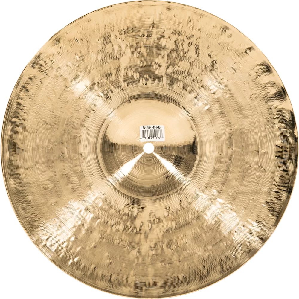 Meinl B14HHH-B 14Inch Byzance Brilliant Heavy Hammered Hihat