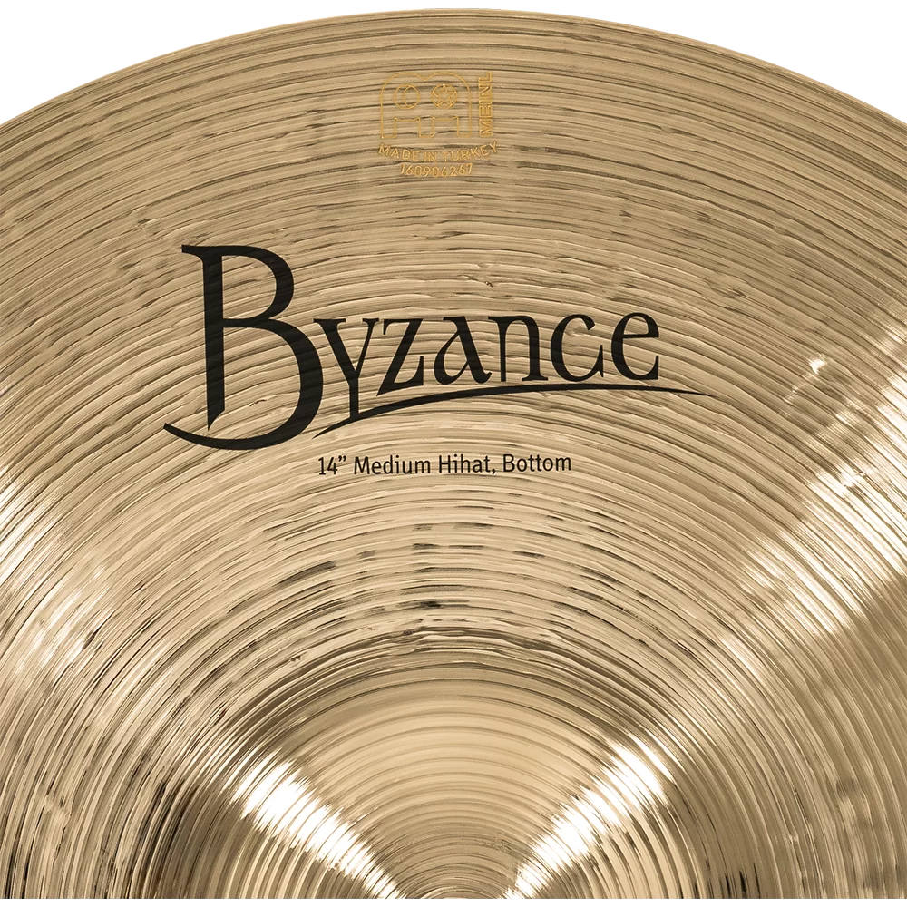 Meinl B14MH-B 14Inch Byzance Brilliant Medium Hihat