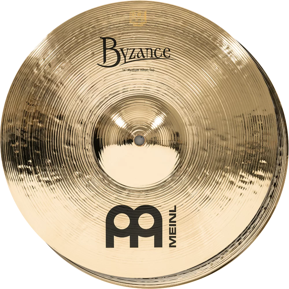 Meinl B14MH-B 14Inch Byzance Brilliant Medium Hihat