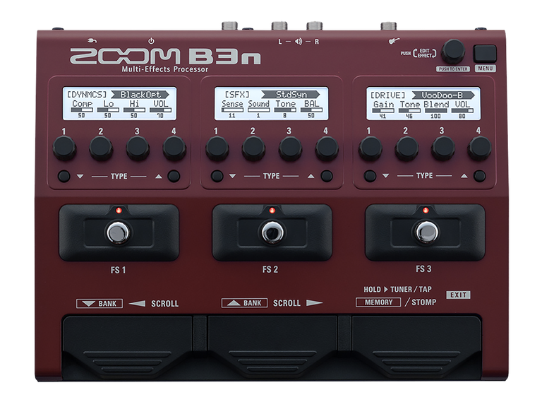 Zoom B3n Intuitive Multi-Effects Processor for Bassists