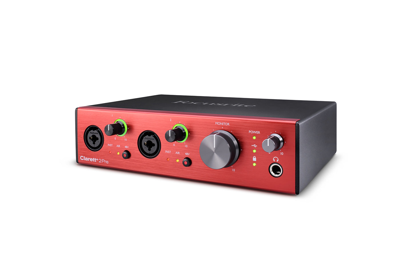 Focusrite Clarett+ 2 Pre USB Pure-Sounding 10-IN/4-OUT Audio Interface