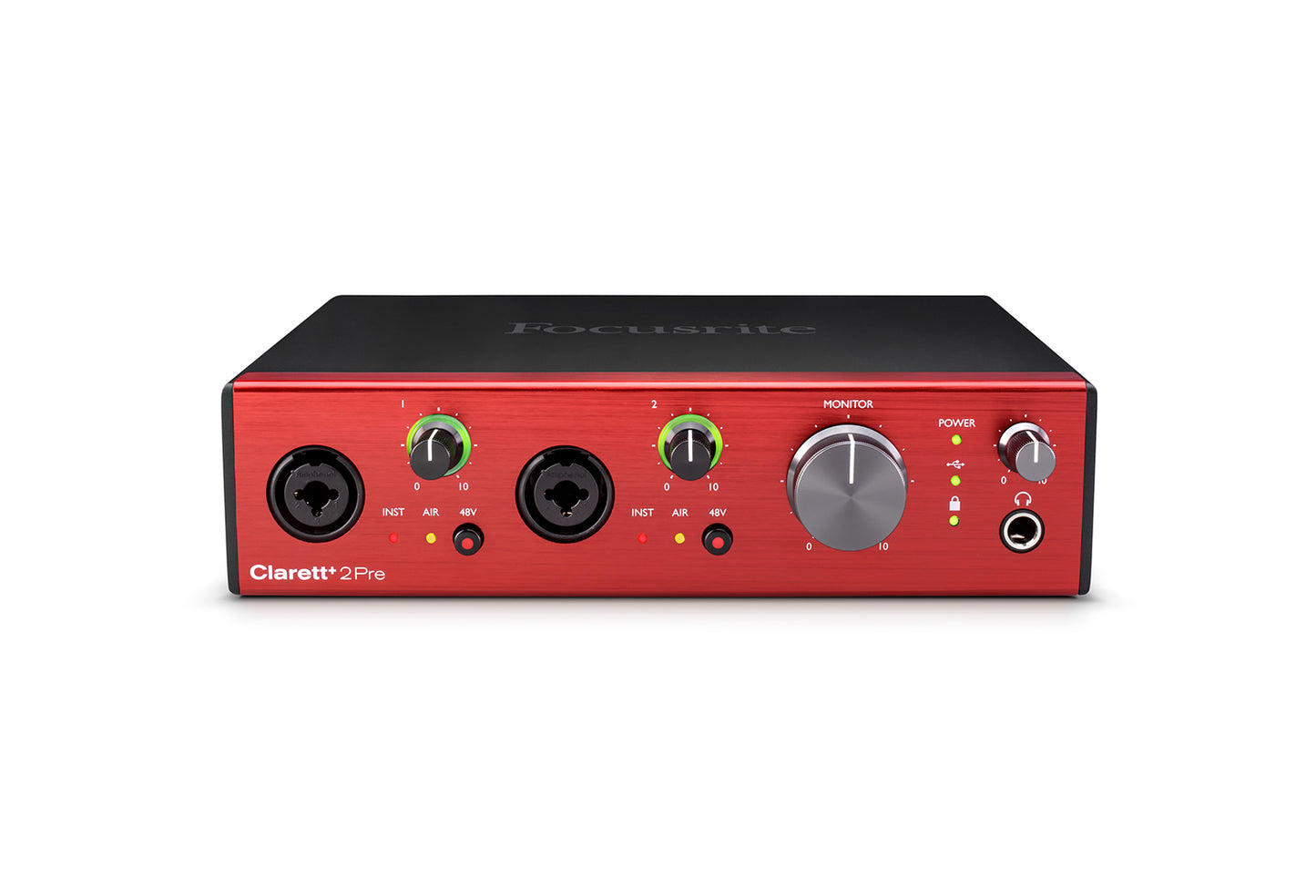 Focusrite Clarett+ 2 Pre USB Pure-Sounding 10-IN/4-OUT Audio Interface