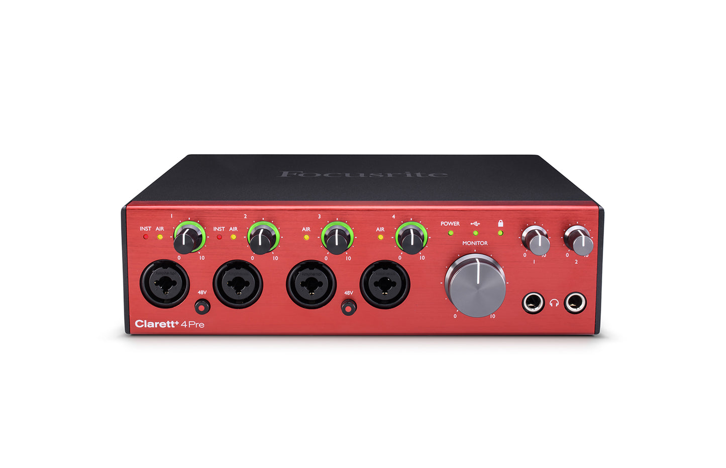 Focusrite Clarett 4 Pre USB Versatile And Sonically True 18-IN/8-OUT Audio Interface