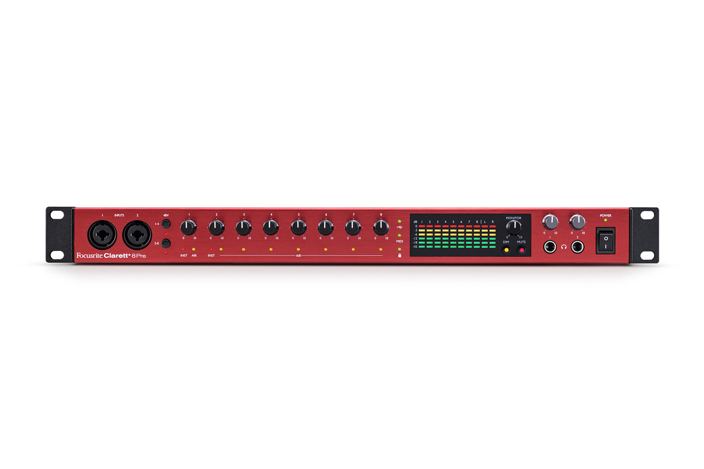 Focusrite Clarett+ 8 Pre USB Powerful Studio-Grade 18-IN / 20-OUT Audio Interface