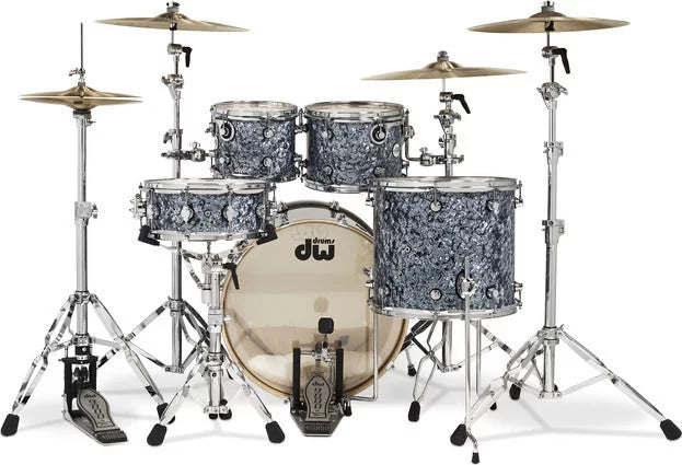 DW DDFP2215GP Design Series® 5-piece Shell Pack - Silver Slate Marine