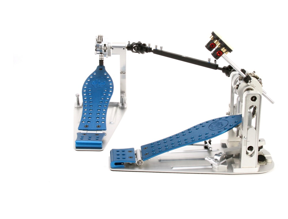 DW DWCPMCD2BL MCD Machined Chain Drive Double Bass Drum Pedal - Blue