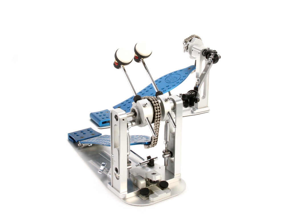 DW DWCPMCD2BL MCD Machined Chain Drive Double Bass Drum Pedal - Blue