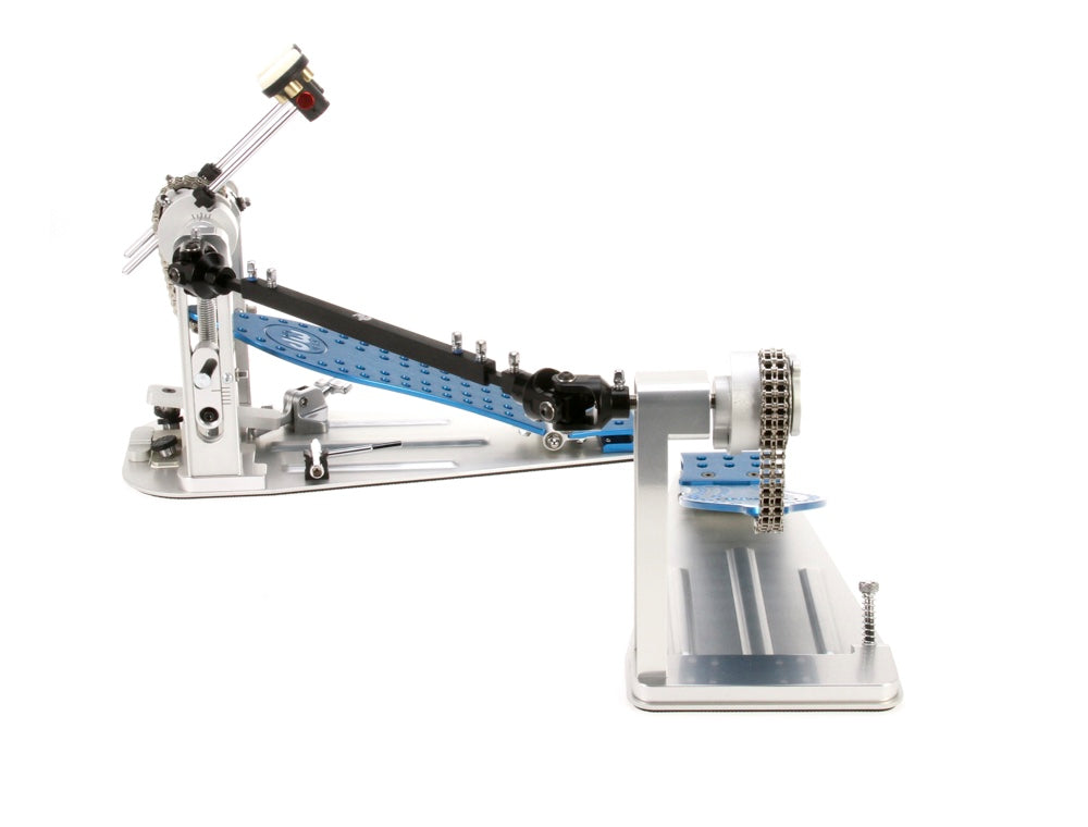 DW DWCPMCD2BL MCD Machined Chain Drive Double Bass Drum Pedal - Blue