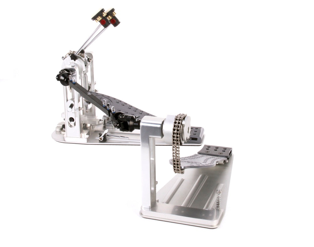 DW DWCPMCD2GR MCD Machined Chain Drive Double Bass Drum Pedal - Gray
