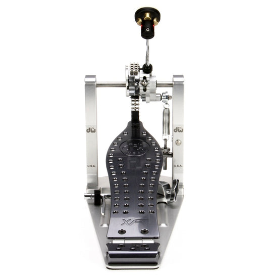DW DWCPMCDXF MCD Machined Chain Drive Single Bass Drum Pedal with Extended Footboard - Polished