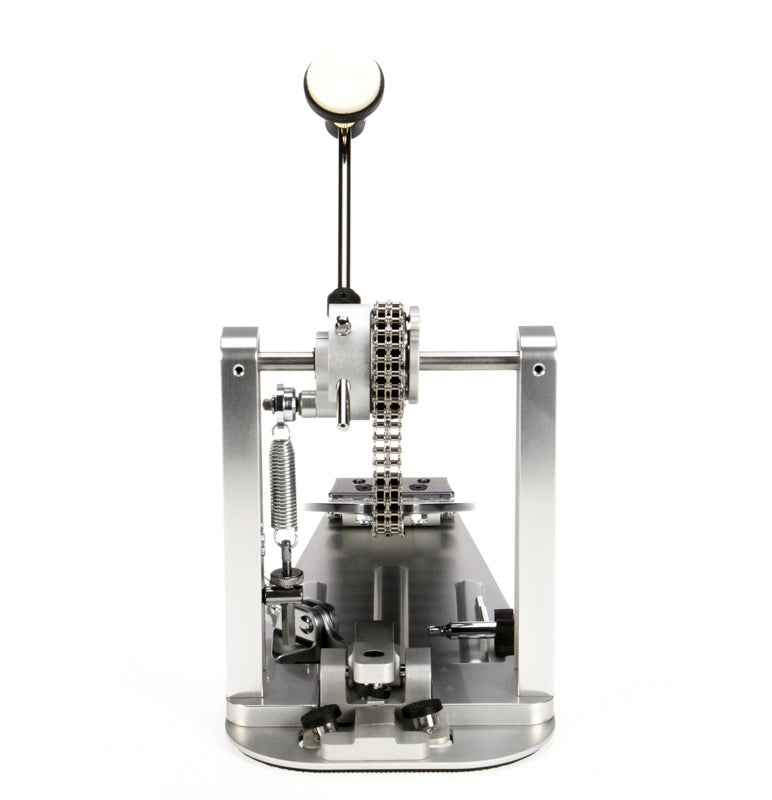 DW DWCPMCDXF MCD Machined Chain Drive Single Bass Drum Pedal with Extended Footboard - Polished
