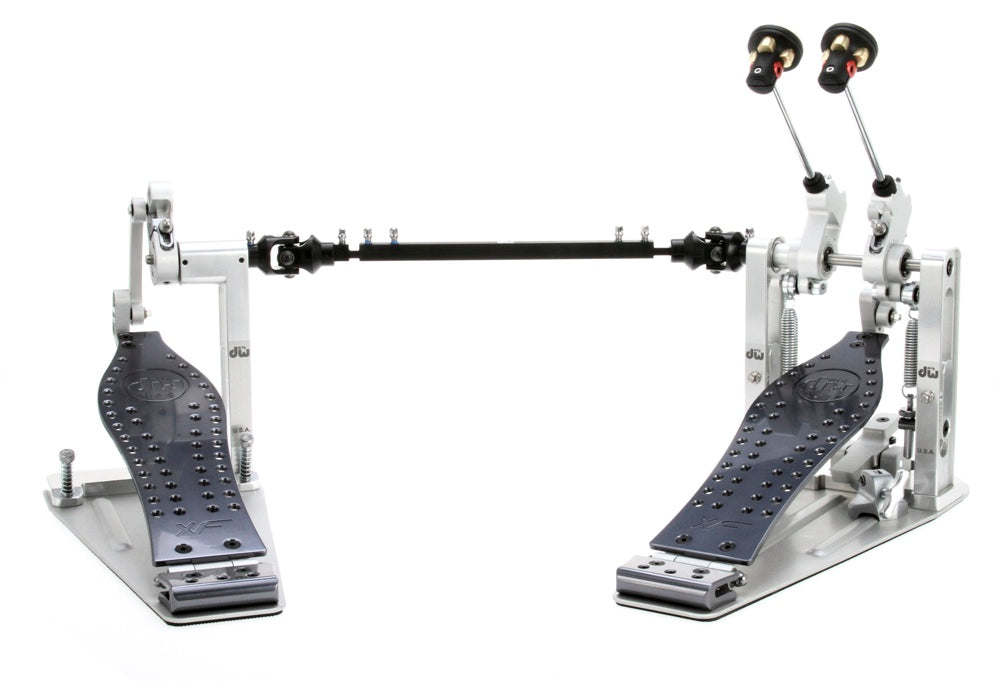 DW DWCPMDD2XF MDD Machined Direct Drive Double Bass Drum Pedal with Extended Footboard - Polished