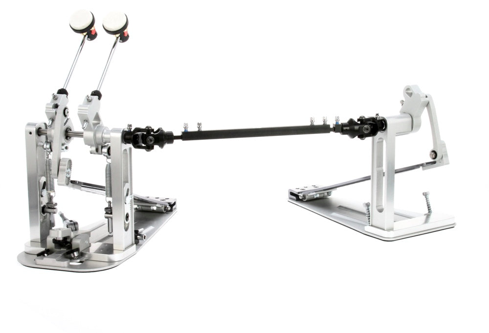 DW DWCPMDD2XF MDD Machined Direct Drive Double Bass Drum Pedal with Extended Footboard - Polished