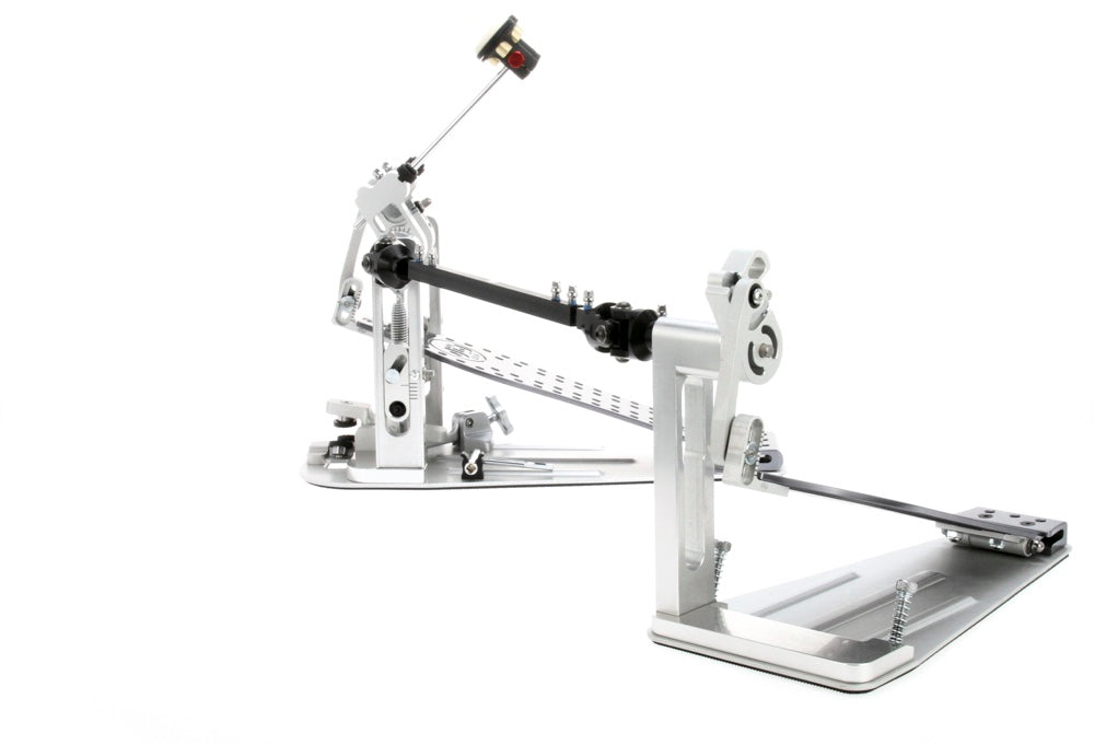 DW DWCPMDD2XF MDD Machined Direct Drive Double Bass Drum Pedal with Extended Footboard - Polished