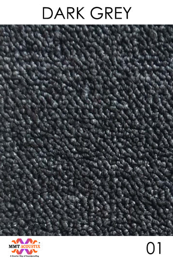 Acoustic Carpet Tiles 25mm Thick (50x50)cm Multi-Color Bass Absorption Box of 24 Pcs