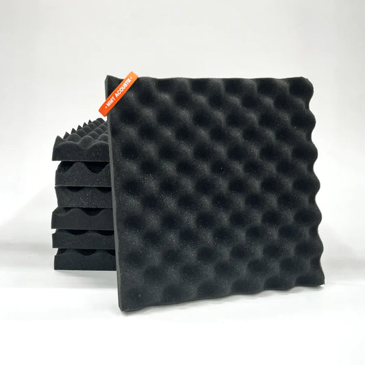 Egg Tray Acoustic Foam Panel 1.5" 1x1 Feet Pro Charcoal