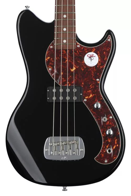 G&L Tribute Fallout Short Scale Bass Guitar - Jet Black