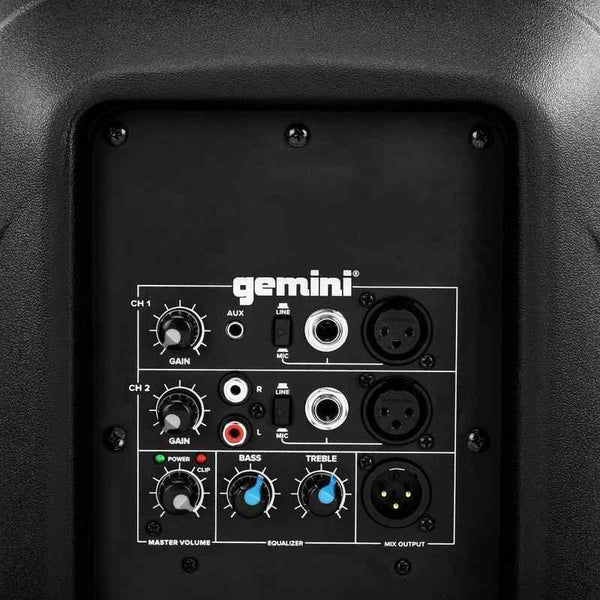 Gemini Audio AS-2110P 1000 Watt Active 10Inch Loudspeaker Pair