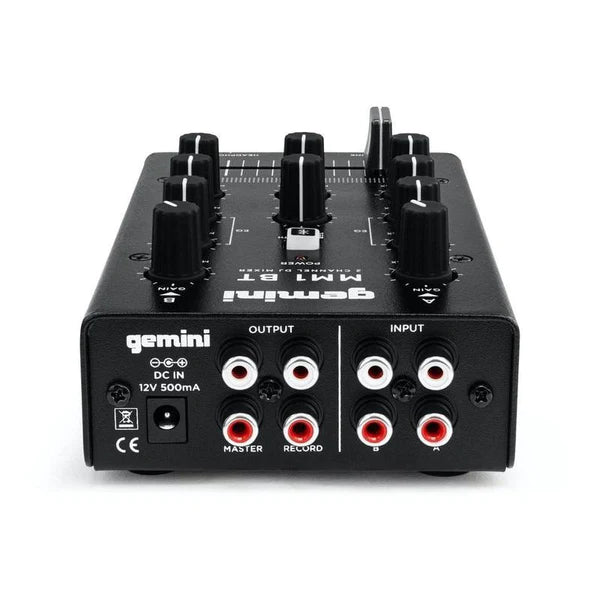 Gemini Audio MM1BT 2-Channel Professional Analog DJ Mixer With Bluetooth Input