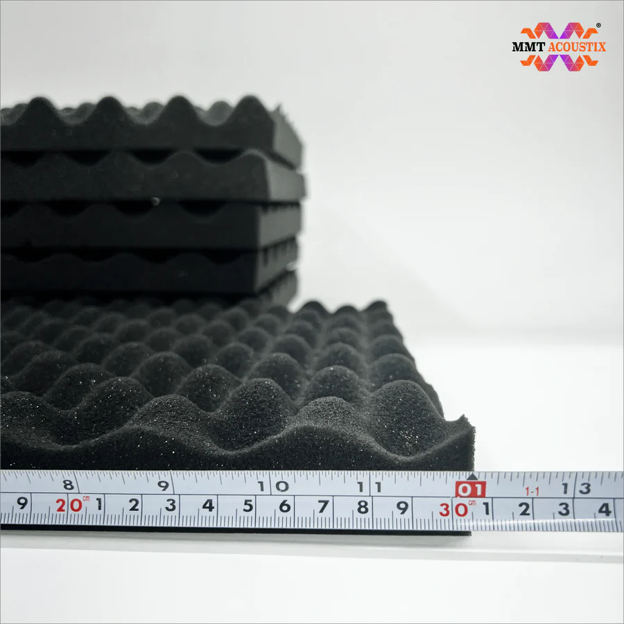 Egg Tray Acoustic Foam Panel 1.5" 1x1 Feet Pro Charcoal