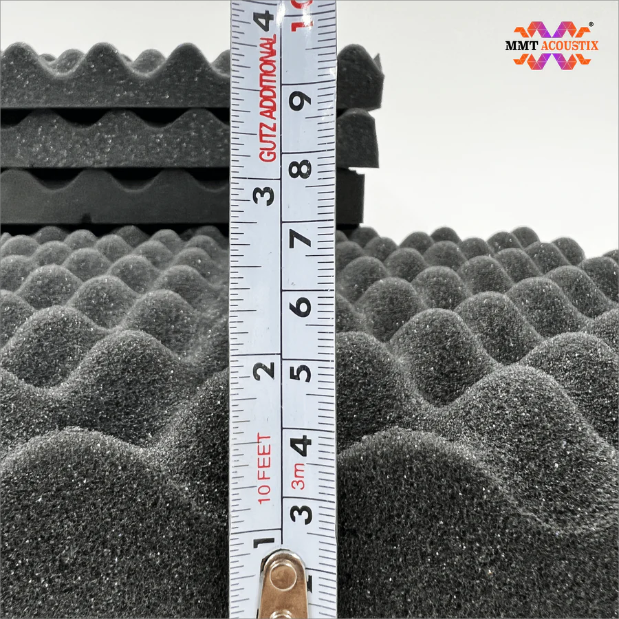 Egg Tray Acoustic Foam Panel 1.5" 1x1 Feet Pro Charcoal