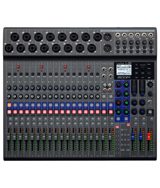 Zoom L-20 Live Track Mixer + Recorder