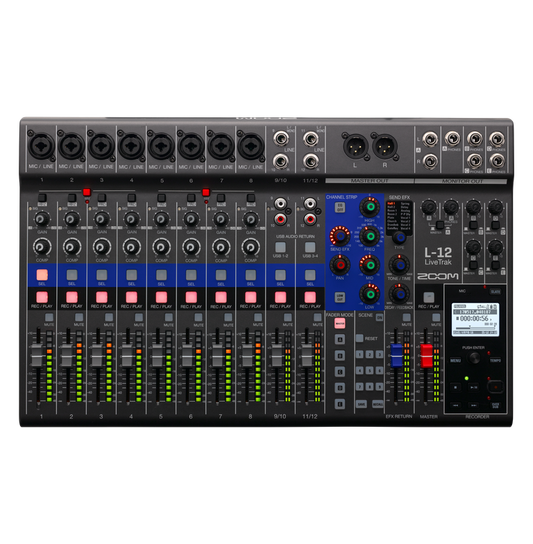 Zoom L-12 Live Track Mixer + Recorder