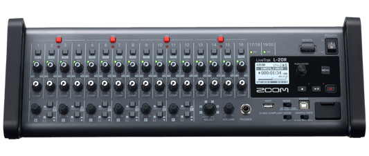 Zoom L-20R Live Track Mixer + Recorder