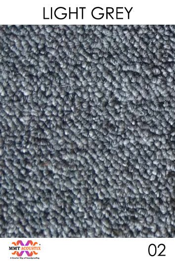 Acoustic Carpet Tiles 25mm Thick (50x50)cm Multi-Color Bass Absorption Box of 24 Pcs