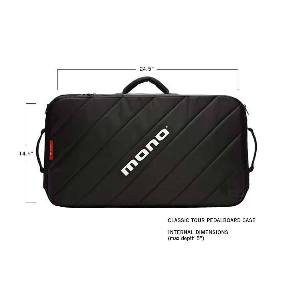 MONO M80-PB2-BLK Classic Tour Pedalboard Case β Jet Black