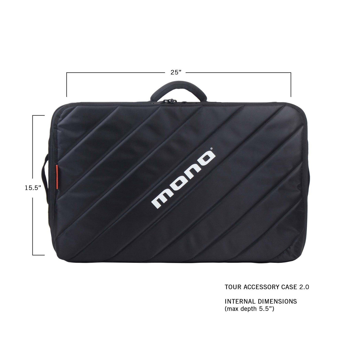 MONO M80-TOUR-V2-BLK Tour Accessory Case 2.0 — Jet Black