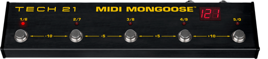 Tech 21 MMG1 MIDI Mongoose 5-button MIDI Foot Controller