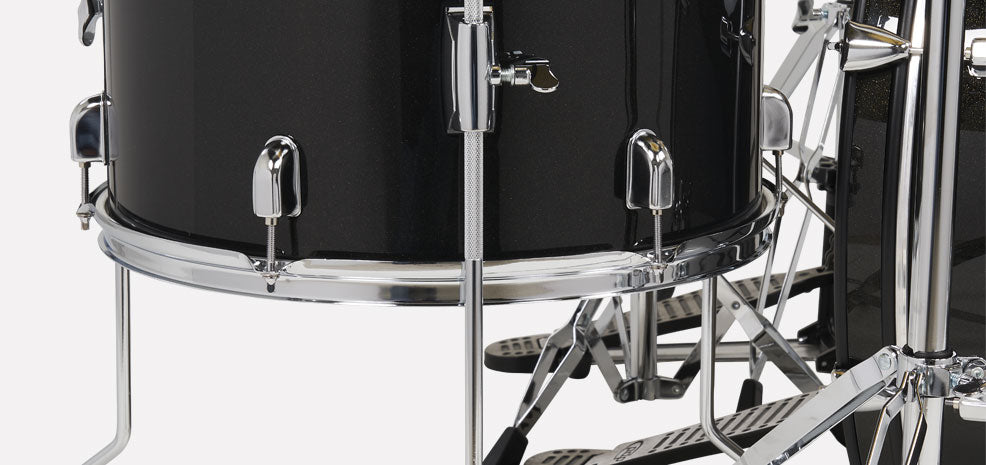 PDP PDCE2215KTIB Center Stage 5-piece Complete Drum Set with Cymbals - Iridescent Black Sparkle